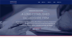 Desktop Screenshot of hancocks-legal.co.uk